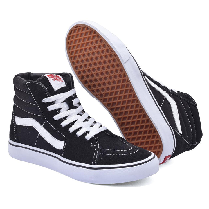 Tênis Vans SK8-Hi Skool Cano Alto Preto / Branco