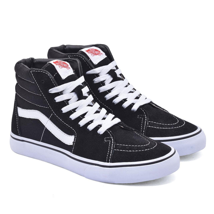 Tênis Vans SK8-Hi Skool Cano Alto Preto / Branco